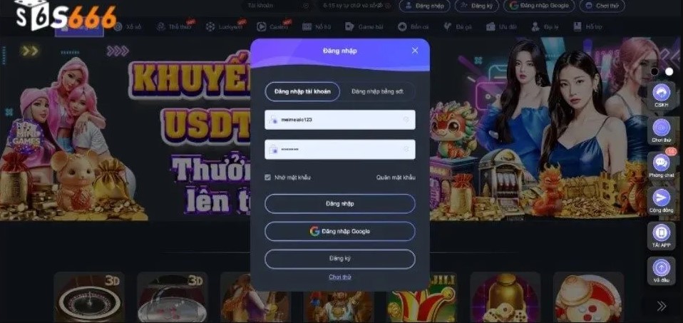 Đăng nhập S666 1 Điều kiện cơ bản người dùng cần nhớ khi đăng nhập S666